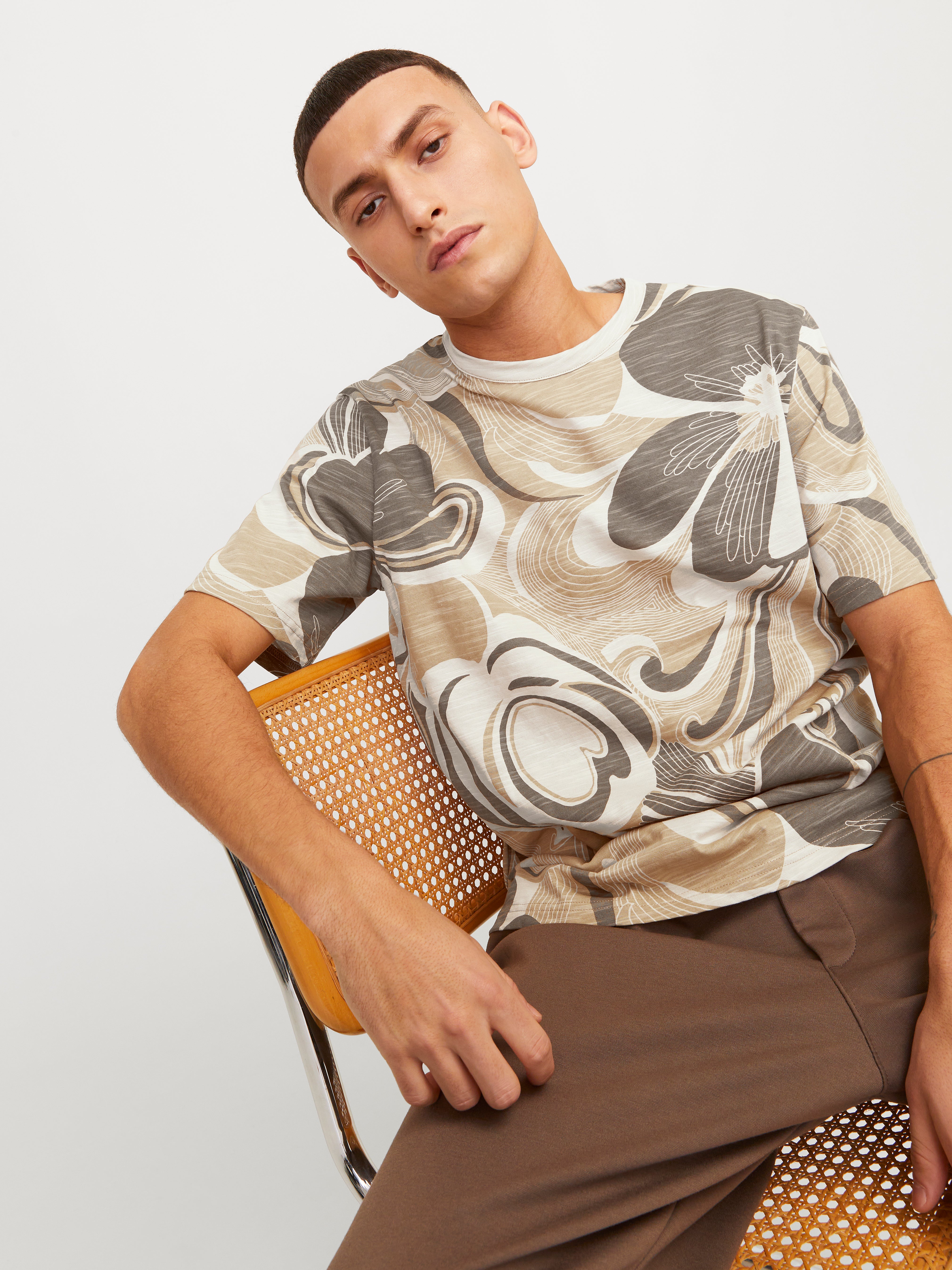 Jack & Jones All Over Print Crew neck T-shirt - 12253552