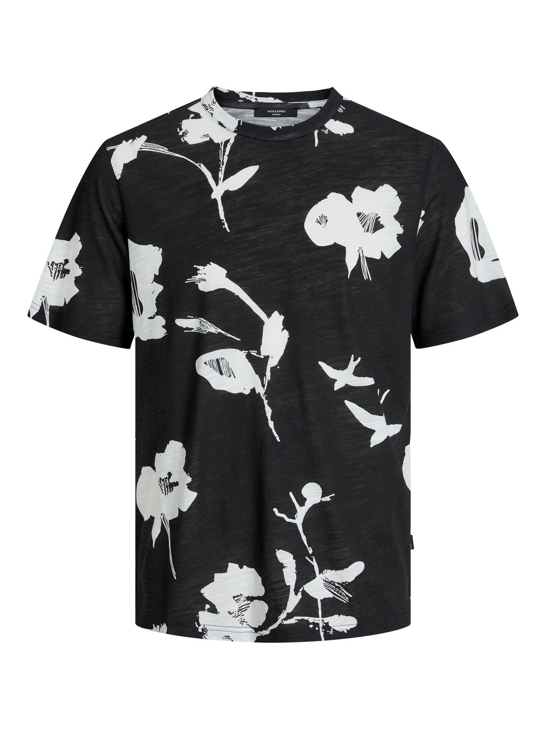 Jack & Jones All-Over Print Ronde hals T-shirt -Black Onyx - 12253552