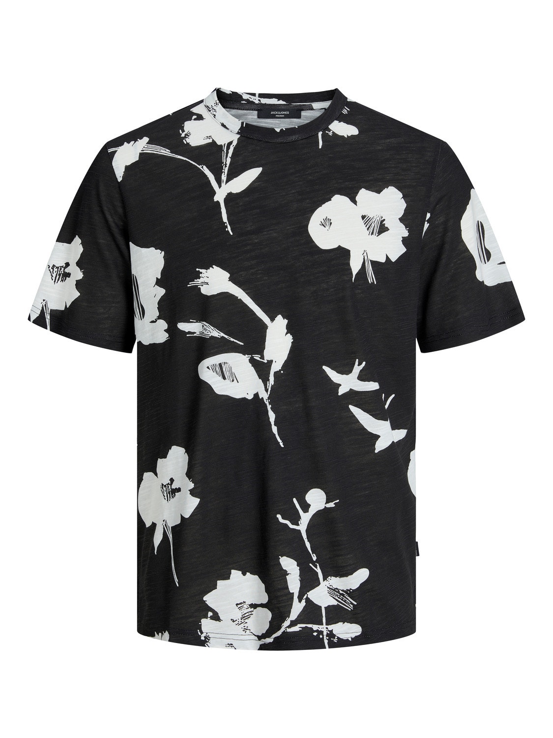 Jack & Jones T-shirt Estampado total Decote Redondo -Black Onyx - 12253552