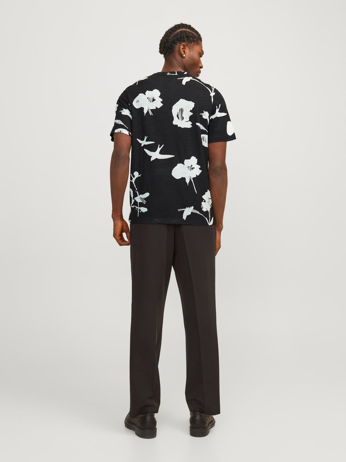 Jack & Jones Camiseta All Over Print Cuello redondo -Black Onyx - 12253552