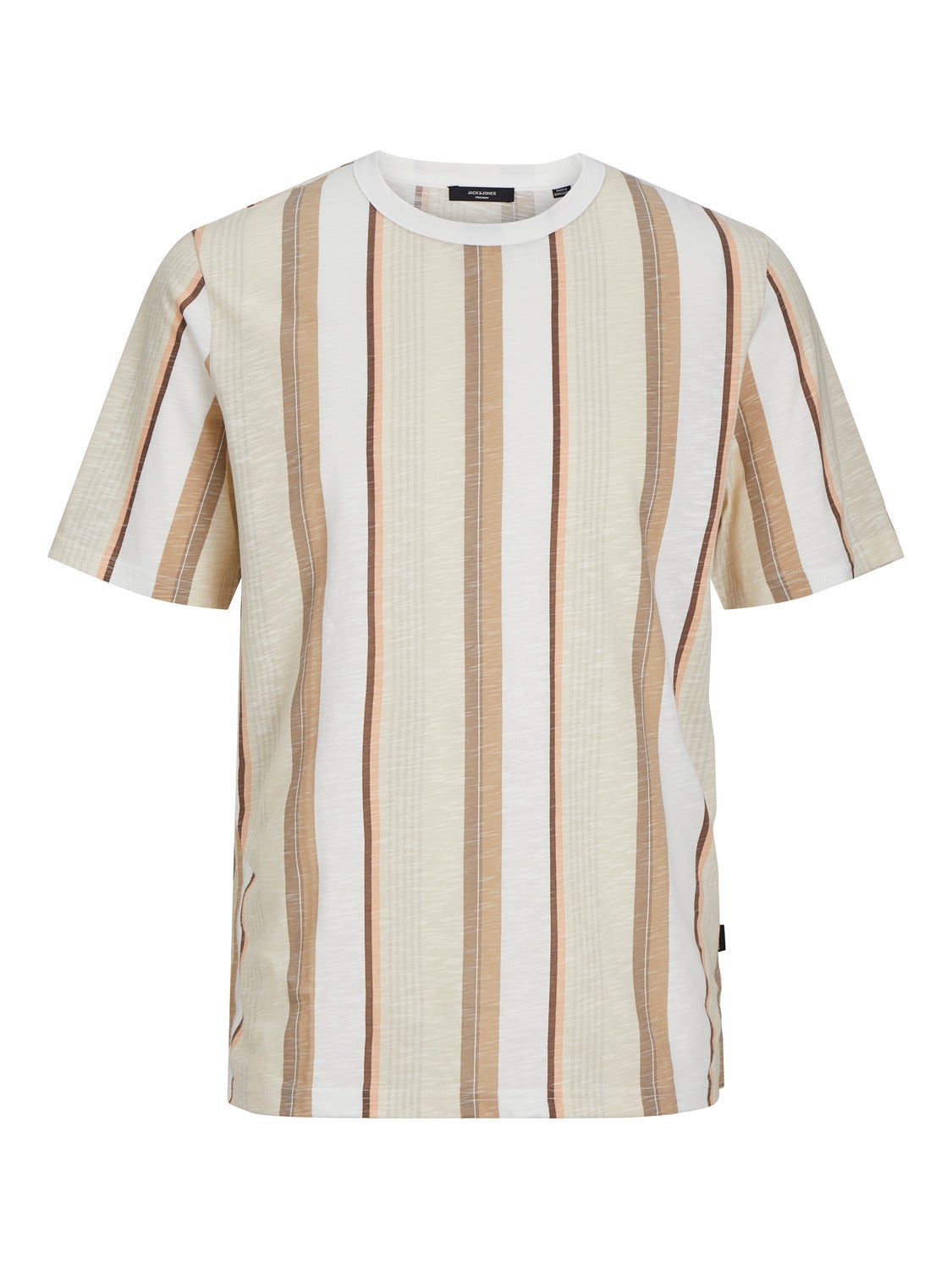 All Over Print Rundhals T-shirt | Beige | Jack & Jones® 