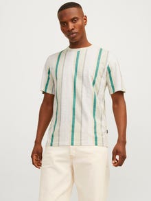 Jack & Jones All Over Print O-hals T-skjorte -Green Tint - 12253552