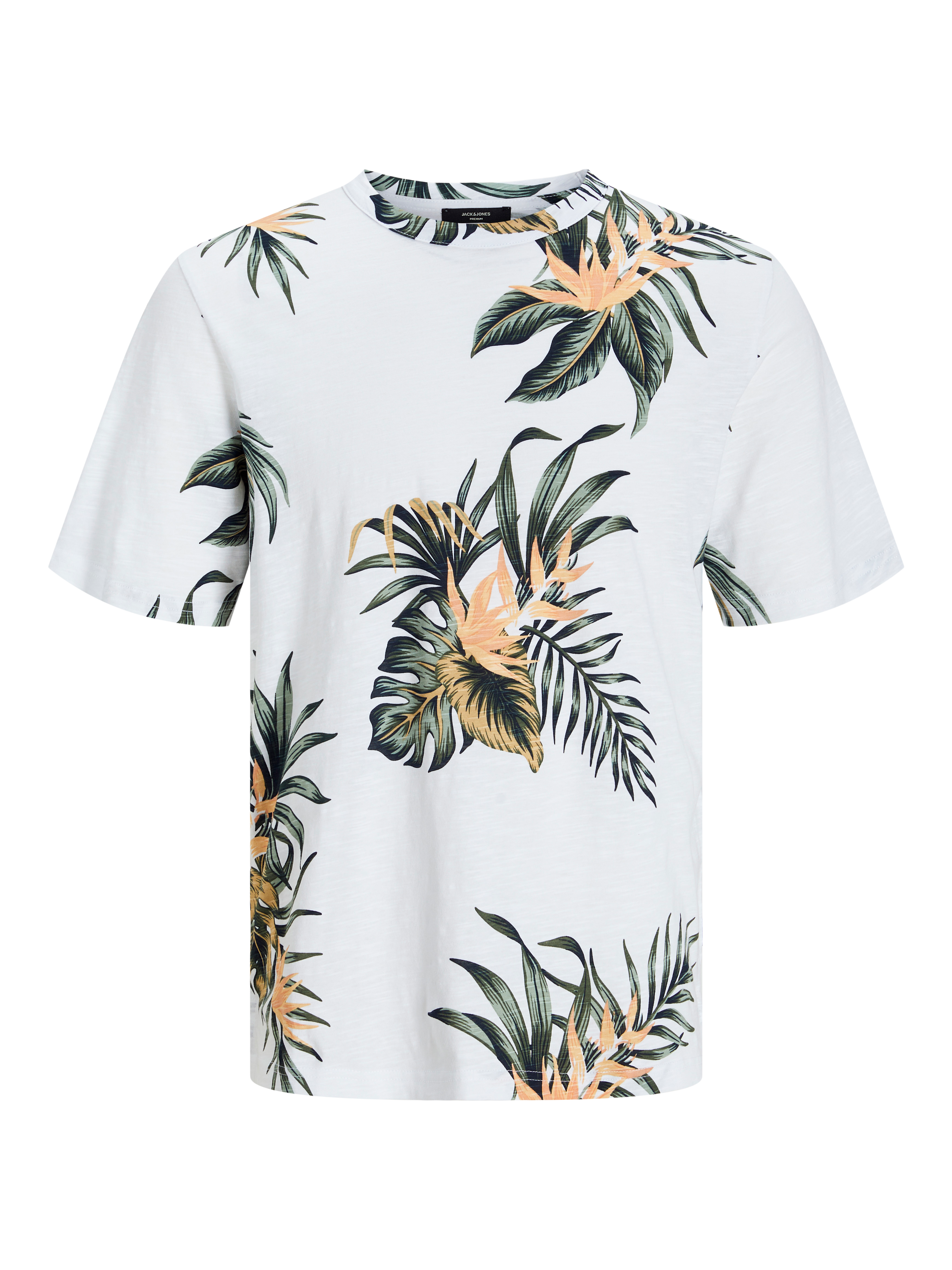 Jack & Jones All Over Print Crew neck T-shirt -White - 12253552