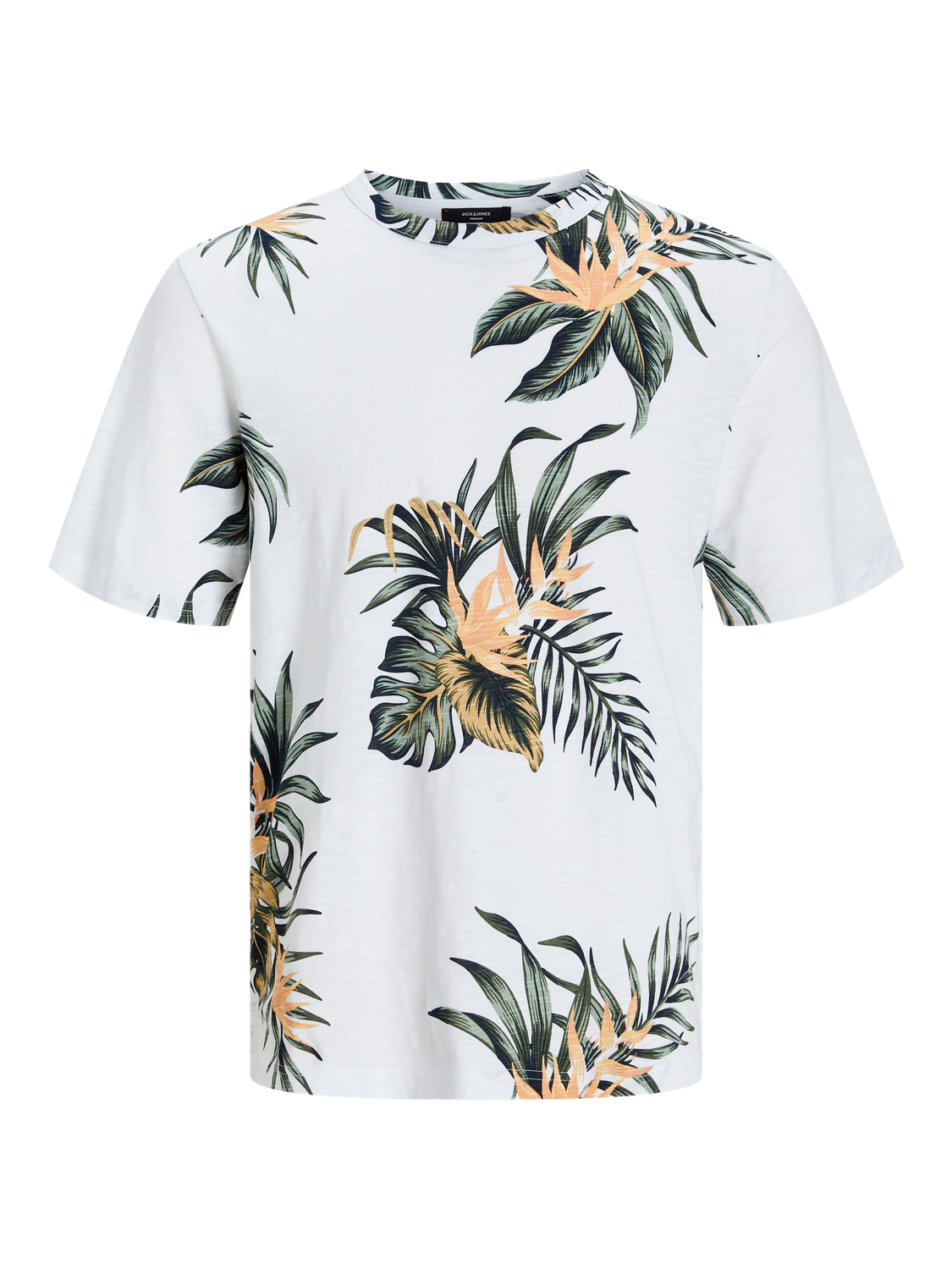Jack & Jones All Over Print Pyöreä pääntie T-paita -White - 12253552