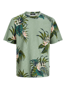 Jack & Jones Camiseta All Over Print Cuello redondo -Lily Pad - 12253552