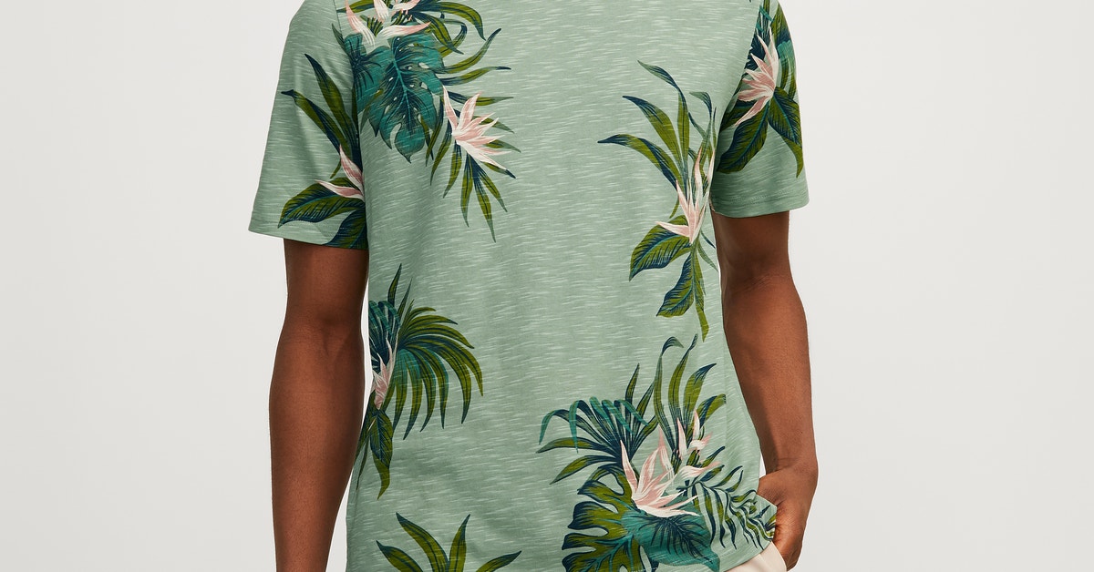 50% Rabatt auf All Over Print Rundhals T-shirt | Jack & Jones®