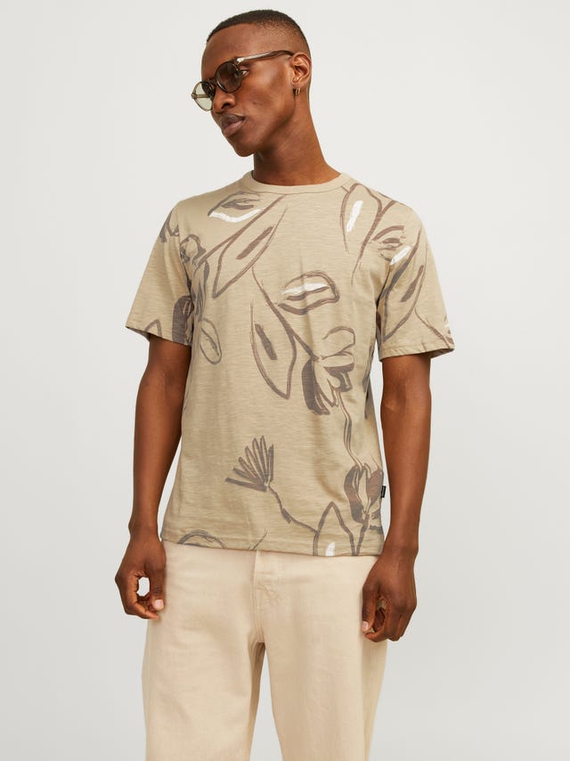 Jack & Jones All Over Print Crew neck T-shirt - 12253552