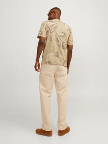 Jack & Jones Kõik-üle trükk Ümmargune kaelus T-särk -Coffee Quartz - 12253552