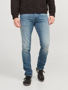 Jack & Jones Tapered Fit Mid rise Jeans -Light Blue Denim - 12253561