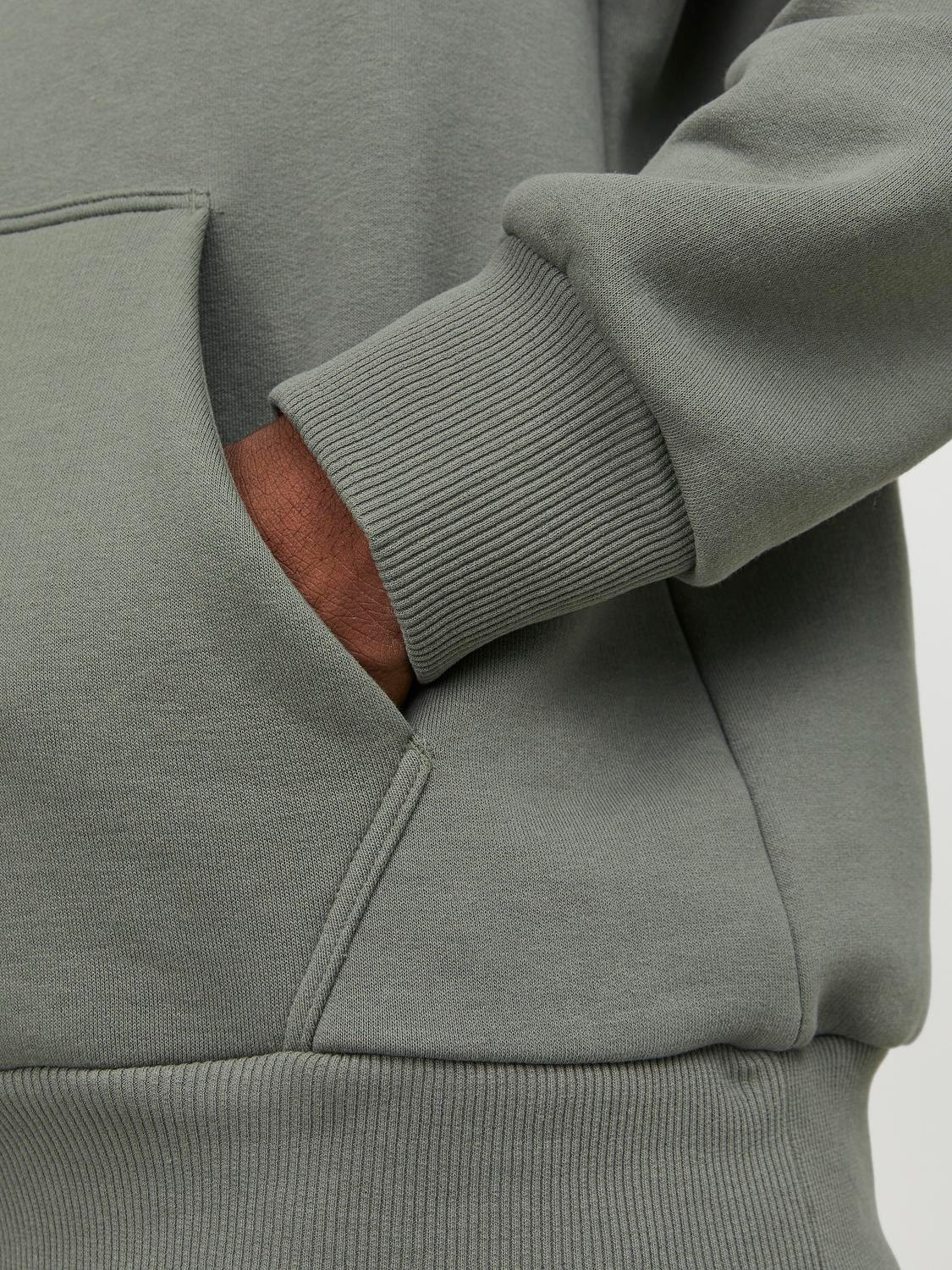 Jack & Jones Wide Fit Hoodie Set in sleeves Sweatshirts -Agave Green - 12253562