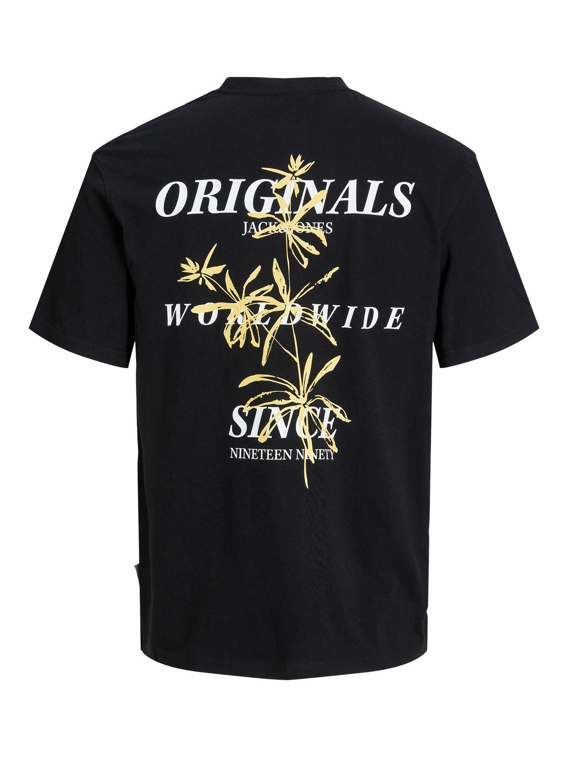 Jack & Jones Printed Crew neck T-shirt -Black - 12253602