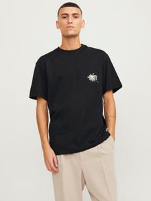 Jack & Jones Gedruckt Rundhals T-shirt -Black - 12253602