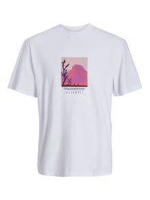 Jack & Jones T-shirt Imprimé Col rond -Bright White - 12253613