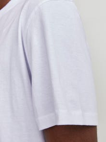 Jack & Jones Tryck Rundringning T-shirt -Bright White - 12253613
