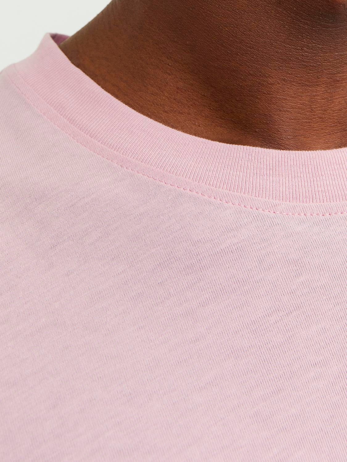 Jack & Jones Trykk O-hals T-skjorte -Pink Nectar - 12253613