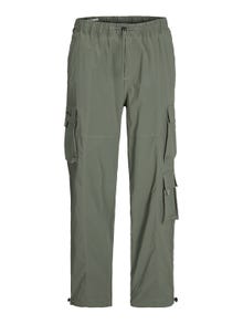 Jack & Jones Loose Fit Spodnie bojówki -Agave Green - 12253626