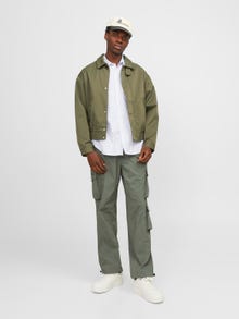 Jack & Jones Παντελόνι Loose Fit Cargo -Agave Green - 12253626