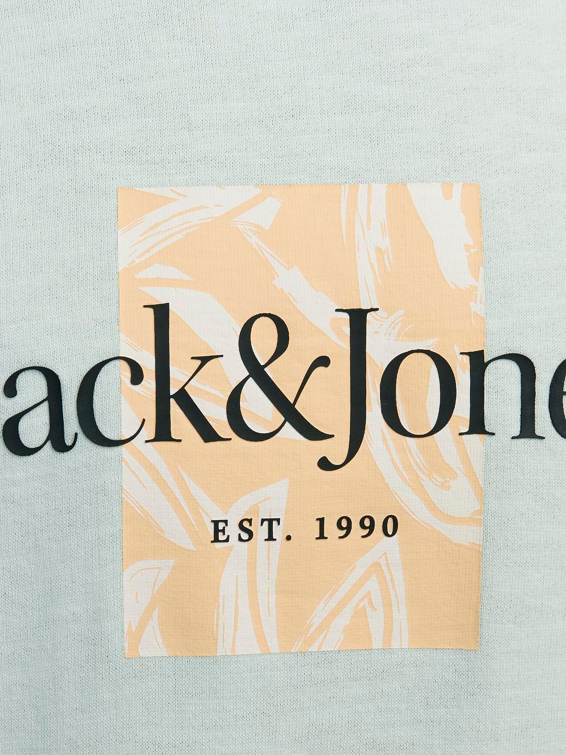 Jack & Jones Gedruckt Sweatshirt mit Rundhals -Skylight - 12253652
