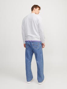 Jack & Jones Gedrukt Sweatshirt met ronde hals -White Melange - 12253655