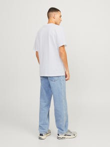 Jack & Jones T-shirt Estampar Decote Redondo -Bright White - 12253679