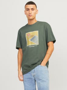 Jack & Jones Gedruckt Rundhals T-shirt -Laurel Wreath - 12253679