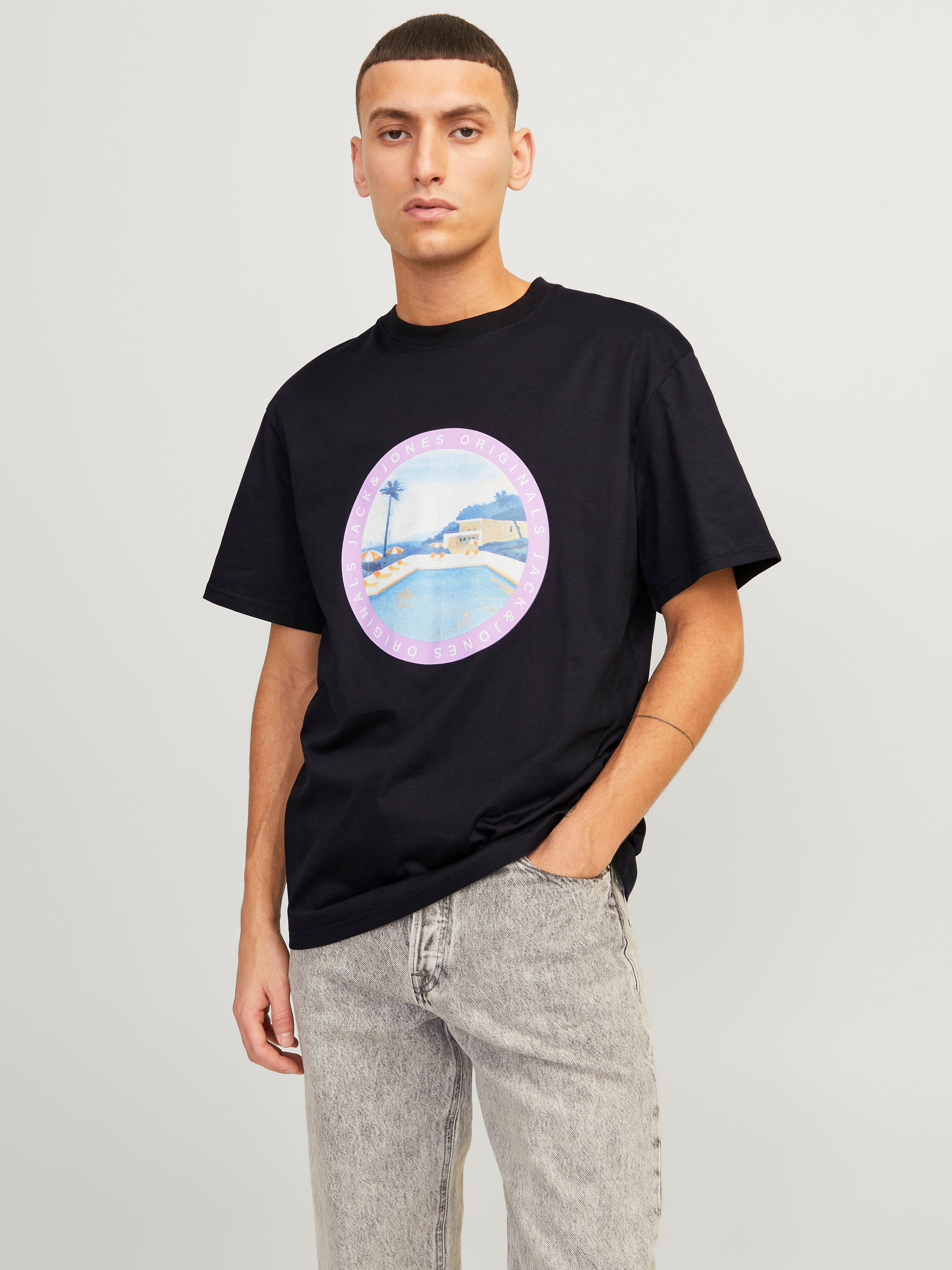 Jack & Jones Printed Crew neck T-shirt - 12253679