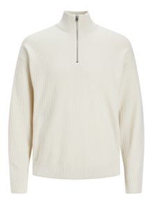 Jack & Jones Pulôver meio zíper -Almond Milk - 12253684