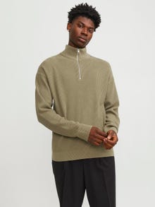 Jack & Jones Vienspalvis Pusės užtrauktuko šuoliui -Aloe - 12253684