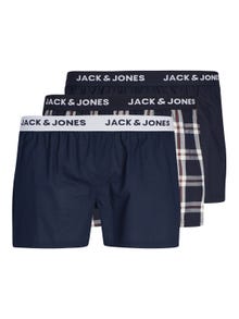 Jack & Jones 3-pakkainen Bokserishortsit -Navy Blazer - 12253689