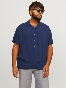 Jack & Jones Plus Size Relaxed Fit Skjorte -Navy Blazer - 12253716