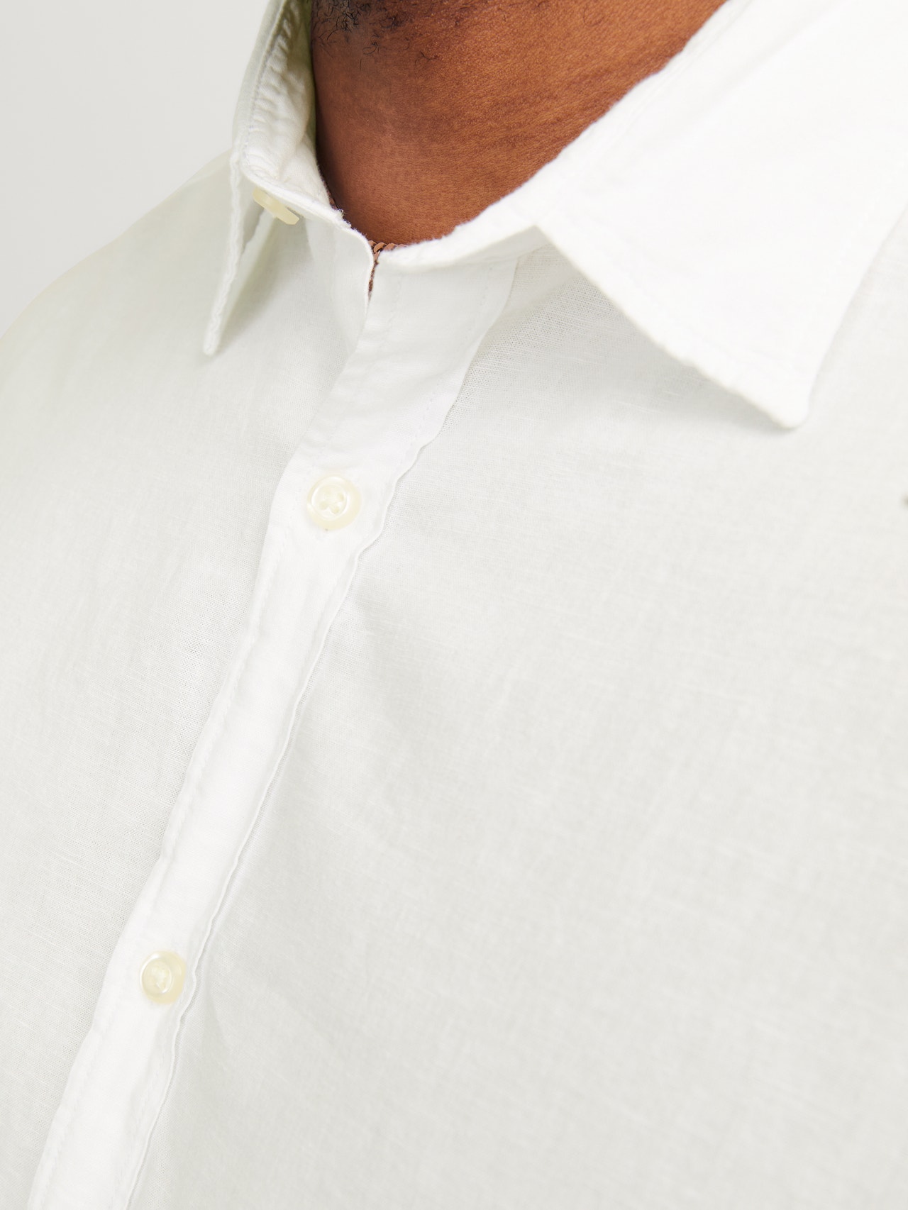 Jack & Jones Plus Size Camisa Slim Fit -White - 12253720