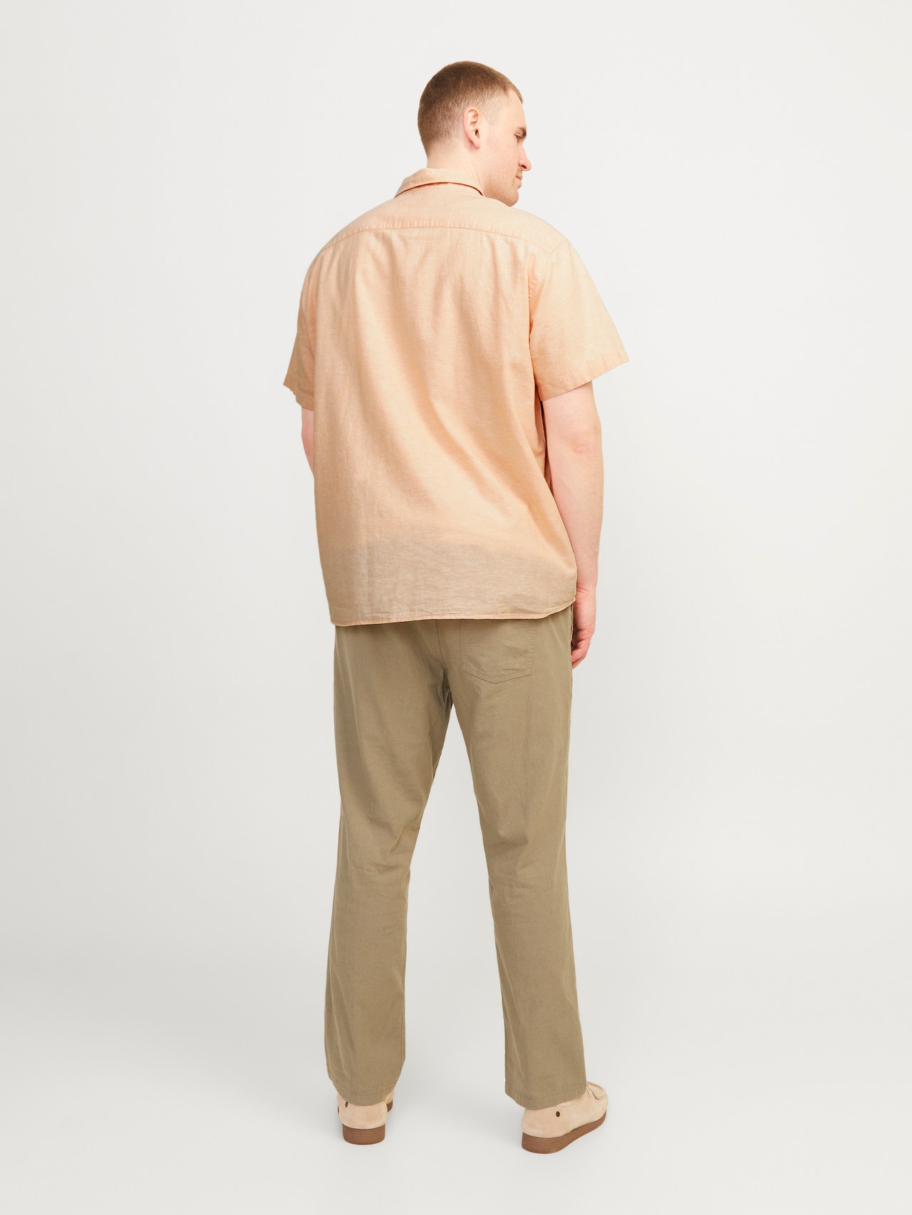Jack & Jones Plus Size Slim Fit Hemd -Apricot Ice  - 12253721