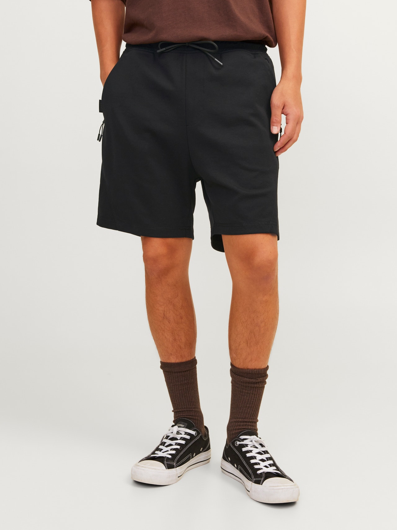 Jack & Jones Regular Fit Sweatstof shorts -Black - 12253729