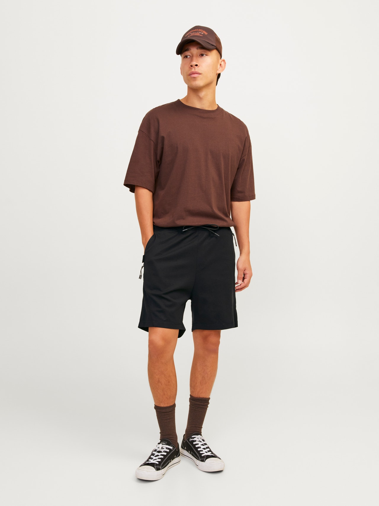 Jack & Jones Regular Fit Sweatstof shorts -Black - 12253729