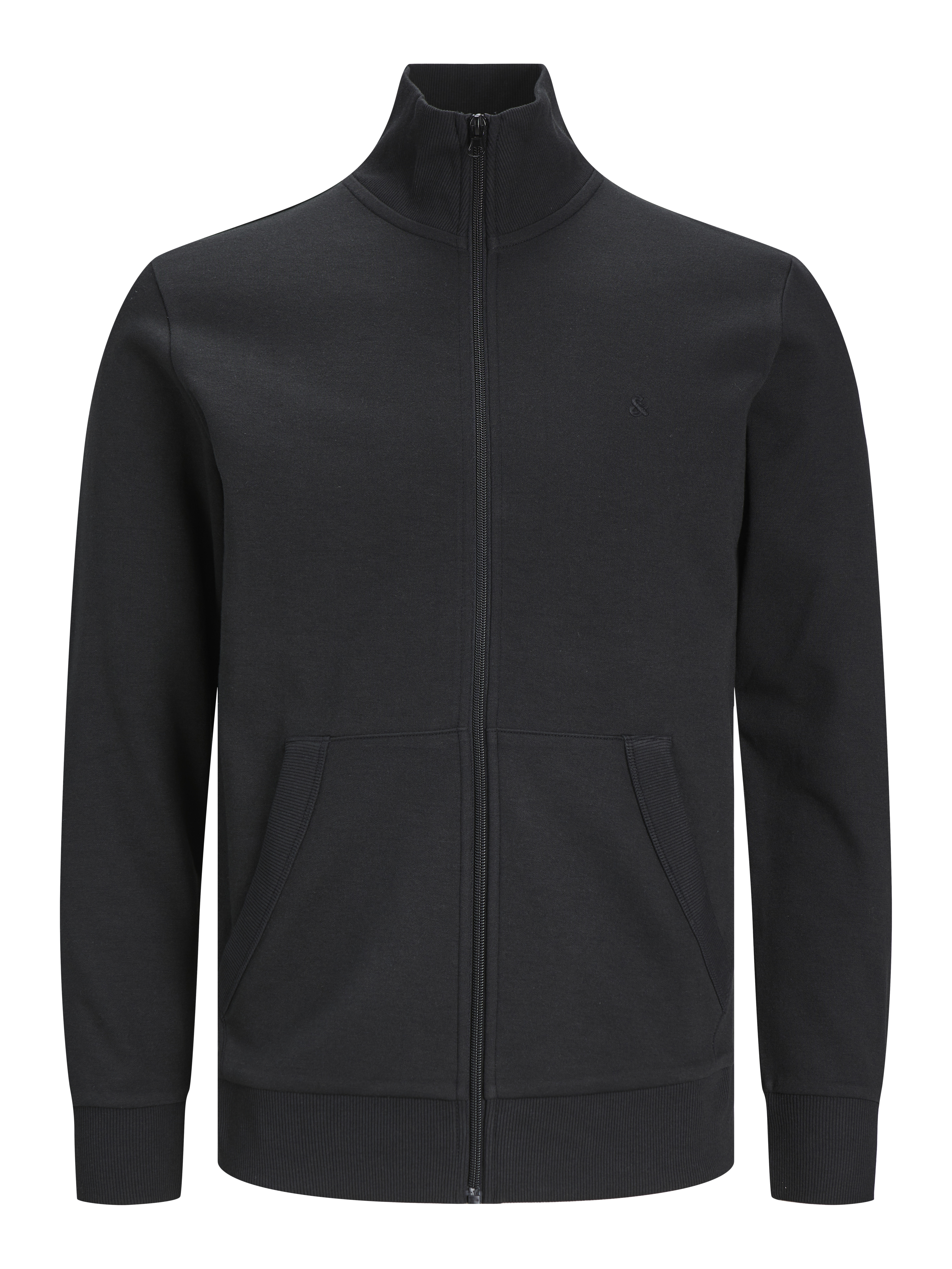 Thumbnail - Plus Size Einfarbig Sweatshirt Mit Reißverschluss