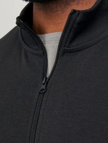 Jack & Jones Plus Size Einfarbig Sweatshirt mit Reißverschluss -Black - 12253745