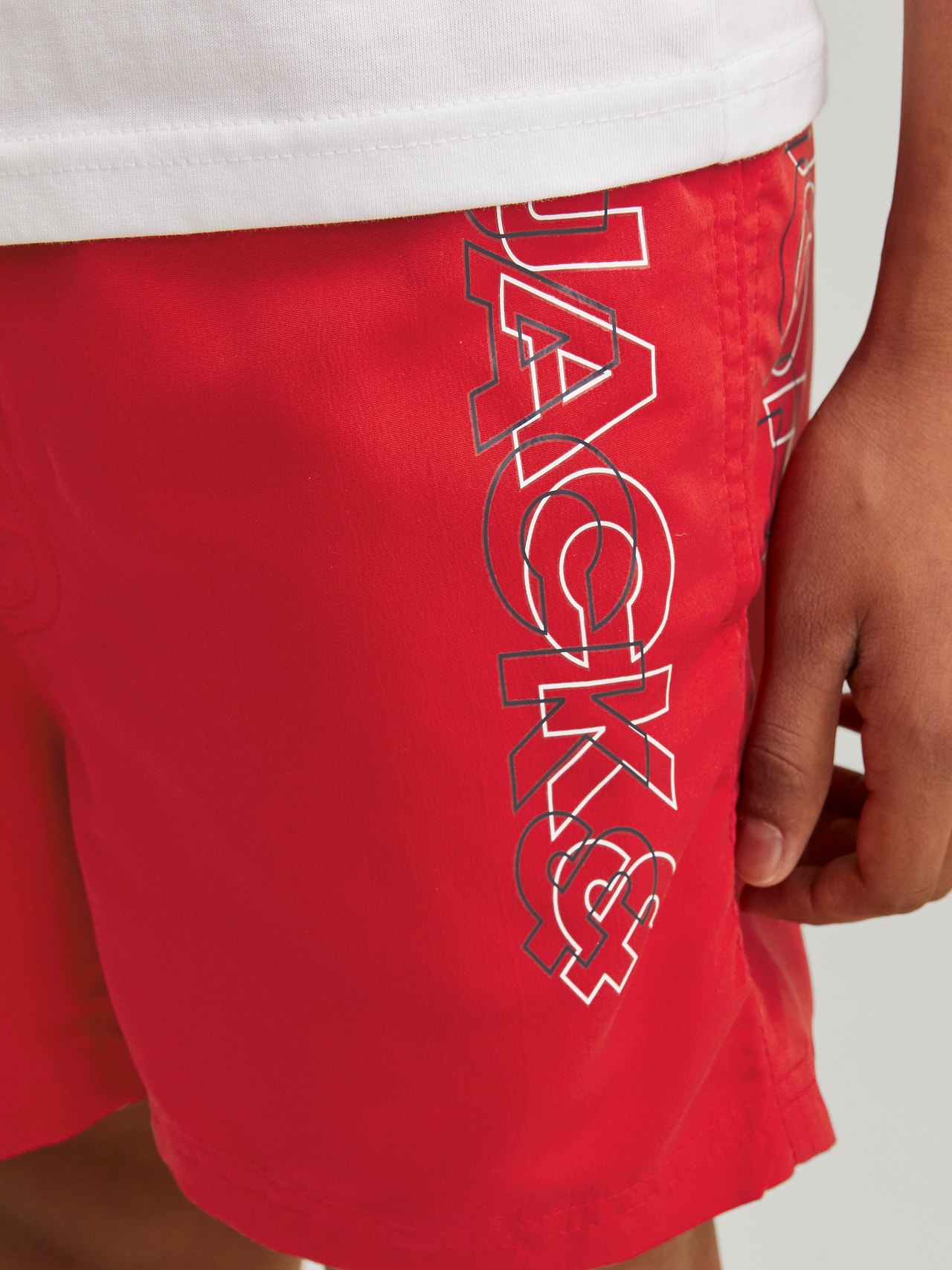 Jack & Jones Regular Fit Badehose Für jungs -True Red - 12253748