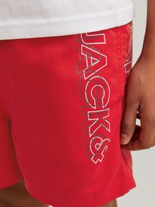 Jack & Jones Regular Fit Szorty dlo pływania Dla chłopców -True Red - 12253748