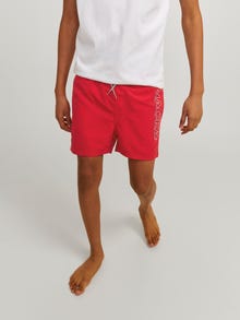 Jack & Jones Regular Fit Badehose Für jungs -True Red - 12253748