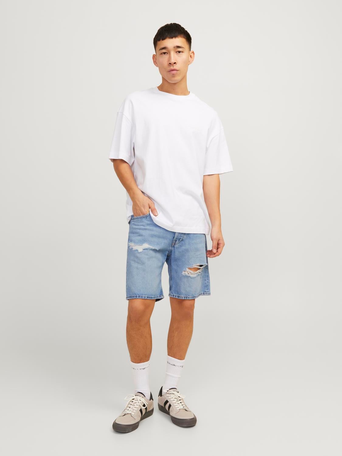 Relaxed Fit Jeans-Shorts