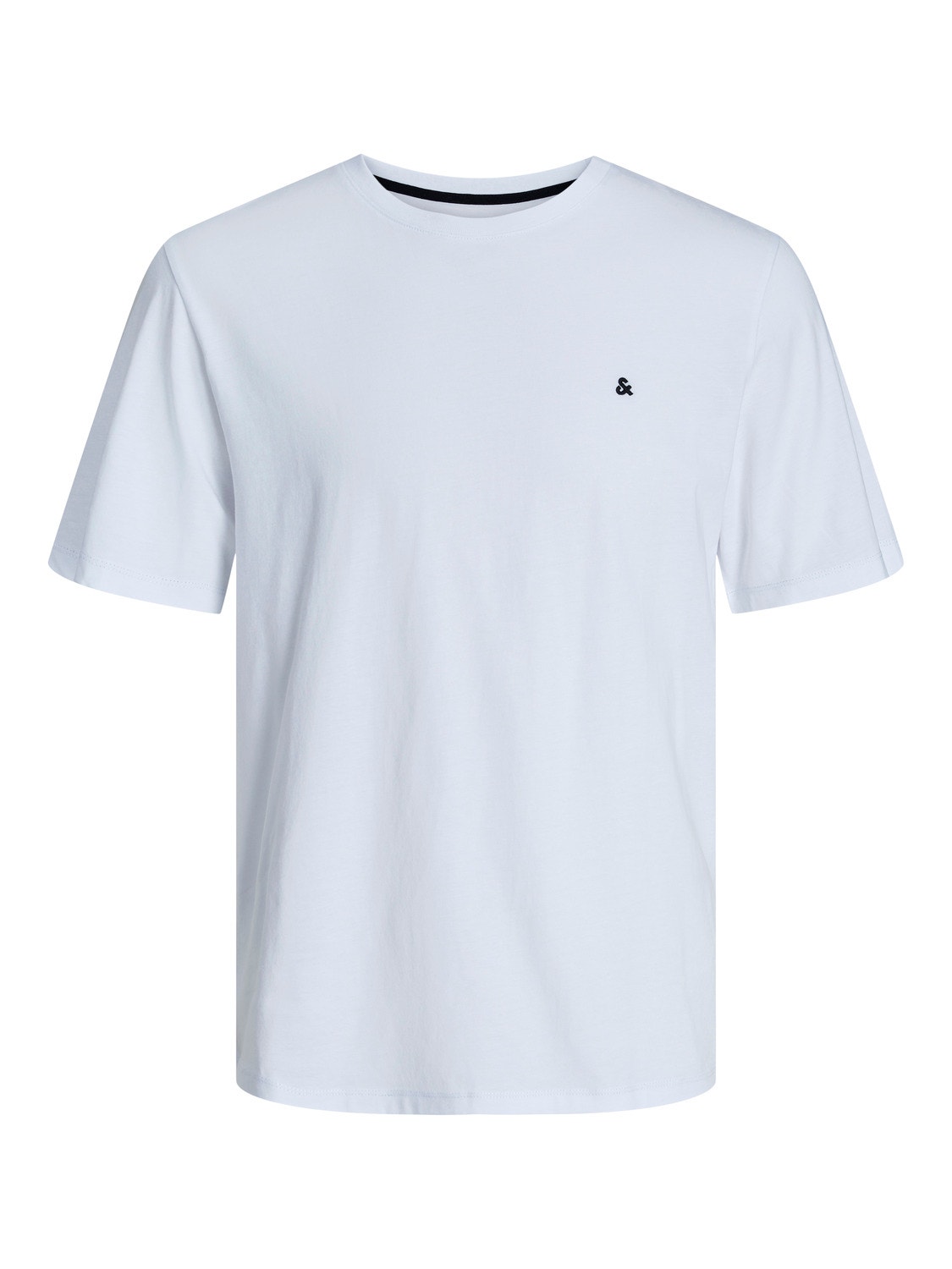 Jack & Jones Plus Size Einfarbig T-shirt -White - 12253778