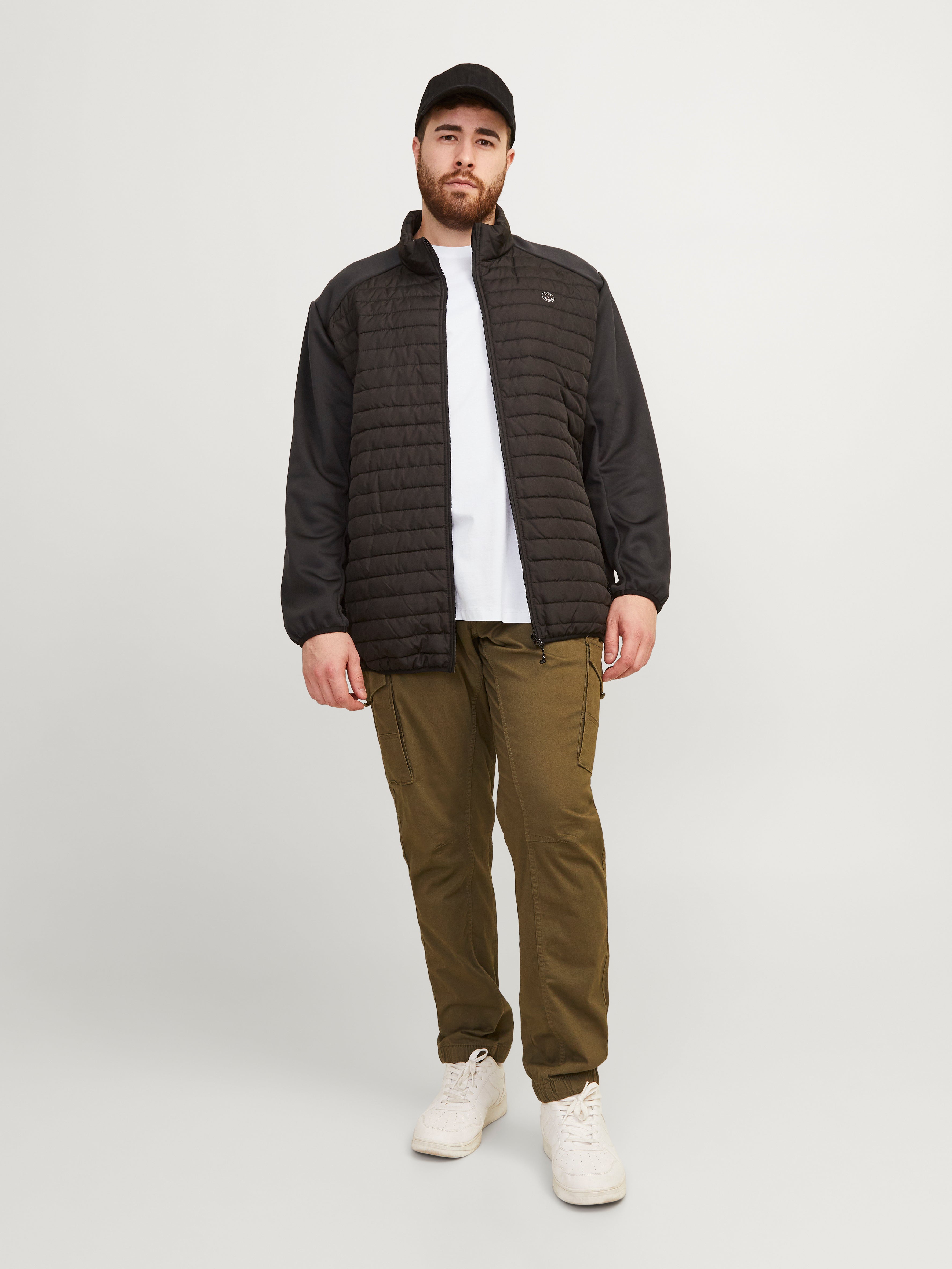 Thumbnail - Plus Size Einfarbig T-shirt