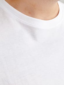 Jack & Jones Plus Size Vanlig T-skjorte -White - 12253778