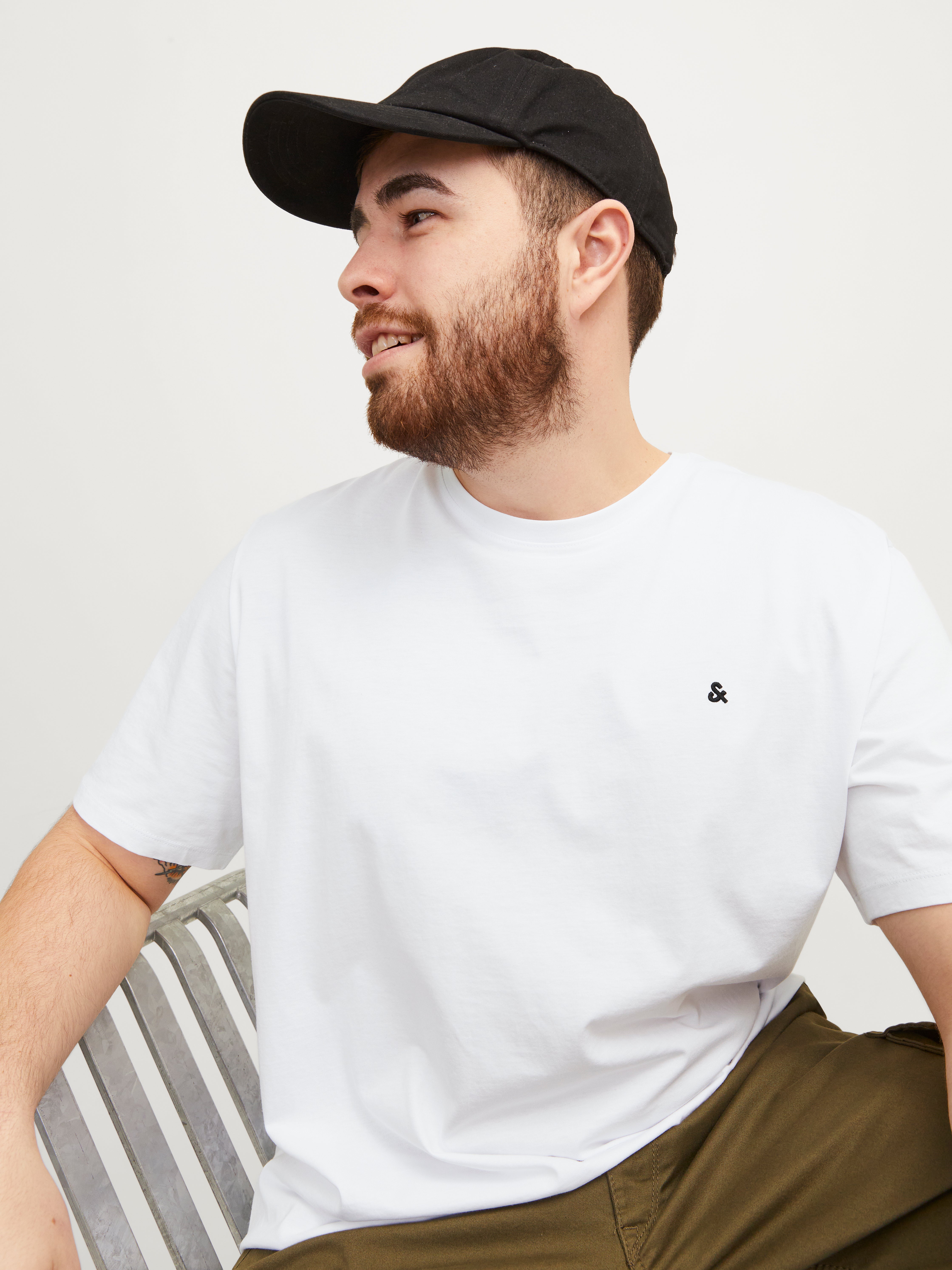 Jack & Jones Plus Size Plain T-shirt - 12253778