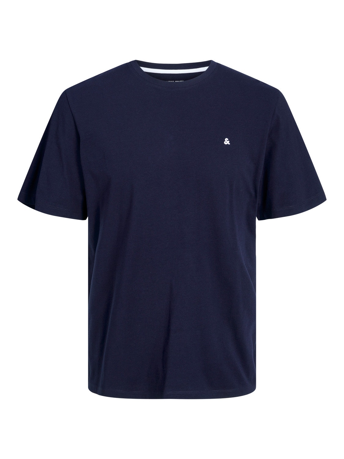 Jack & Jones Plus Size Camiseta Liso -Navy Blazer - 12253778
