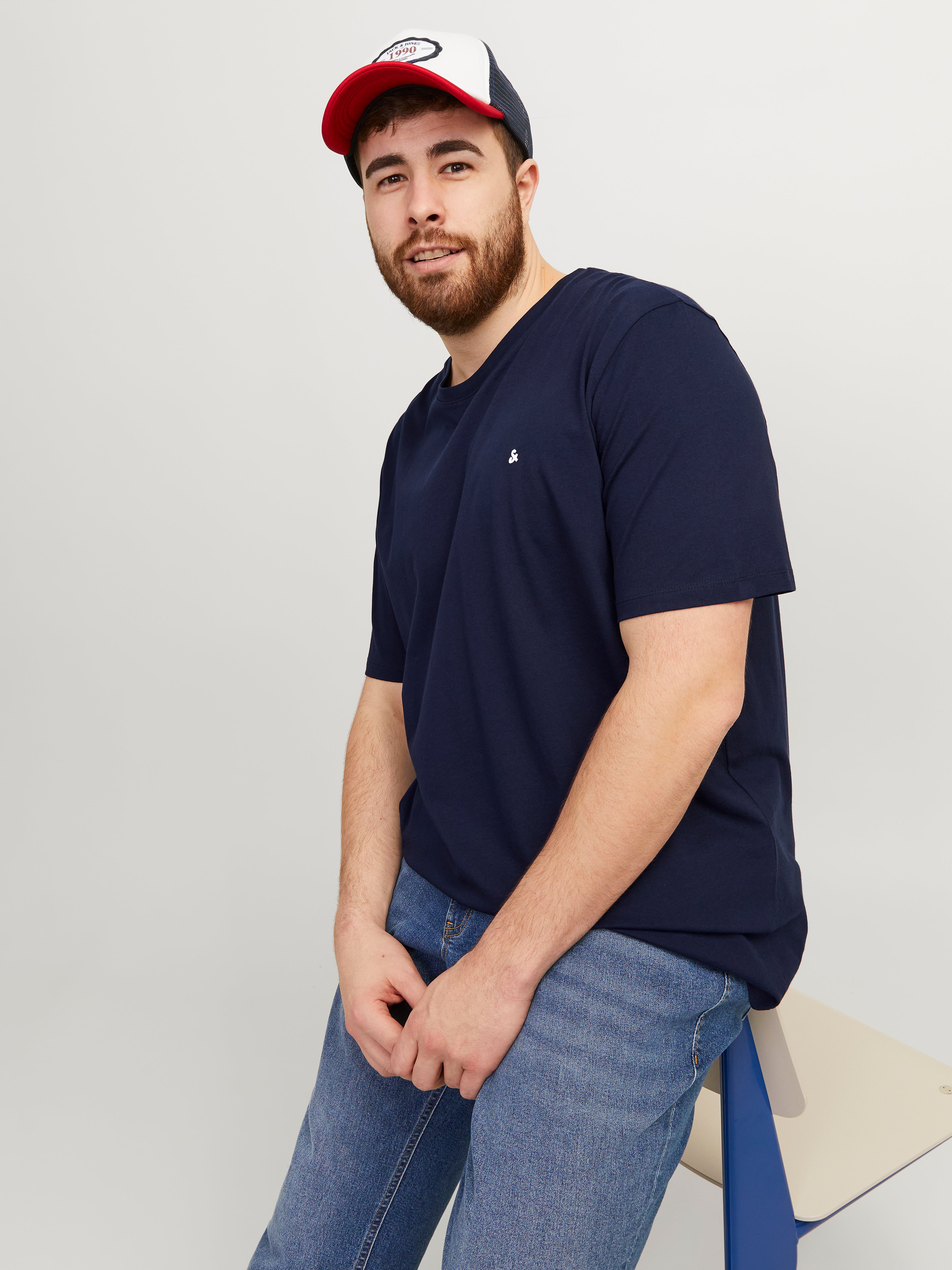 Jack & Jones Plus Size Plain T-shirt - 12253778