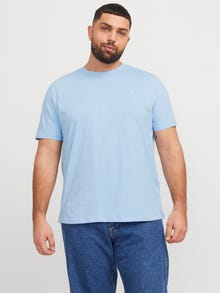 Jack & Jones Plus Size Plain T-shirt -Chambray Blue - 12253778
