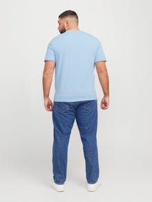 Jack & Jones Plus Size Plain T-shirt -Chambray Blue - 12253778