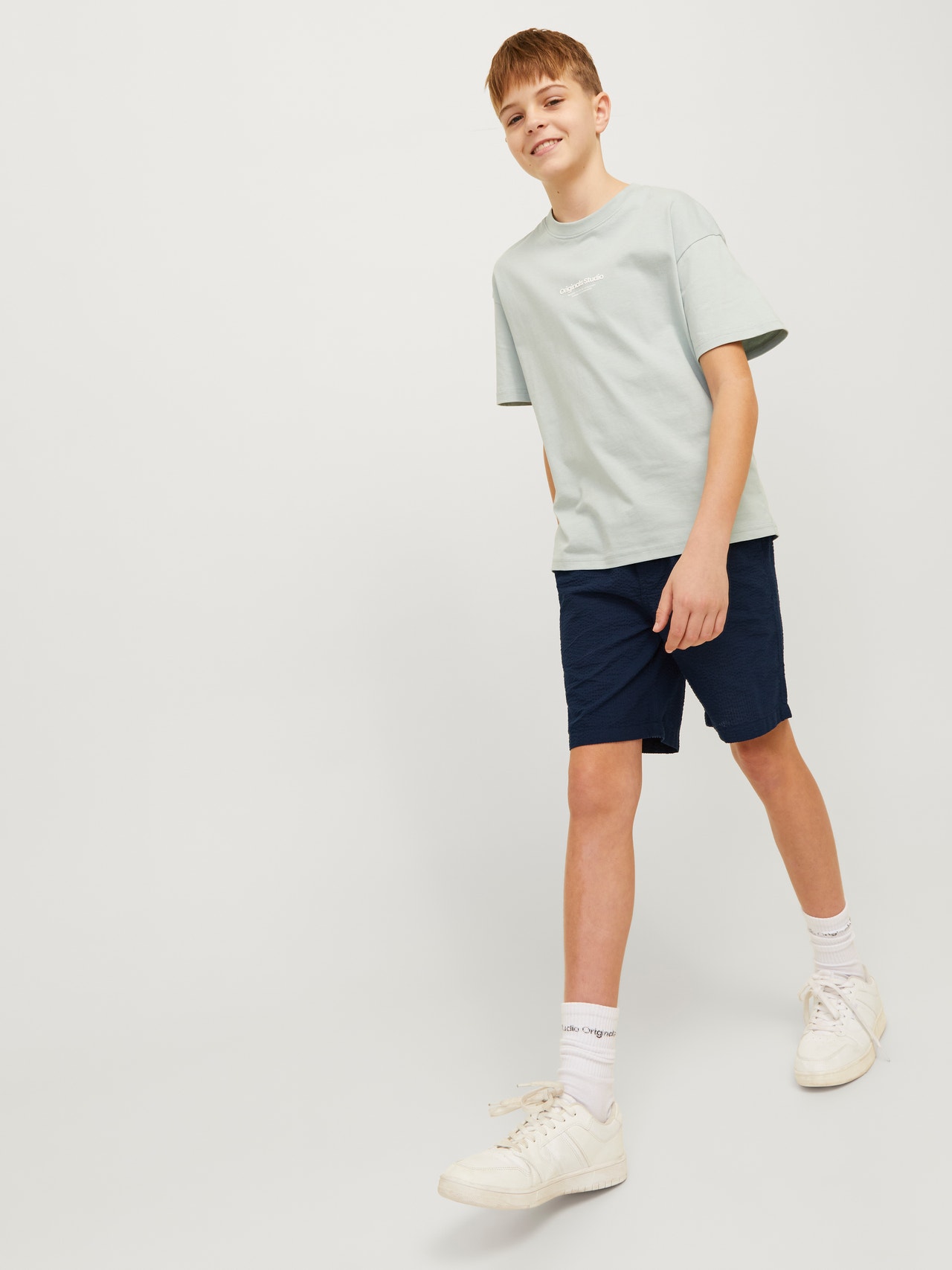 Jack & Jones Jogger Fit Regular fit Šortky Junior -Sky Captain - 12253801