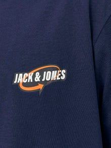 Jack & Jones Bedrukt Ronde hals T-shirt -Navy Blazer - 12253809